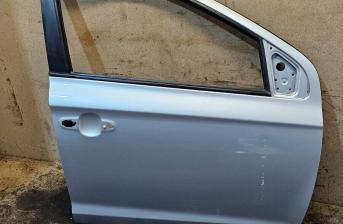 HYUNDAI i20 STYLE MK1 2012 5DR HB DRIVER SIDE FRONT BARE DOOR IN SILVER