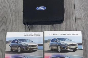 ✅ GENUINE FORD GALAXY MK4 S-MAX OWNERS GUIDE AND QUICK REFENCE GUIDE 2015 -2022