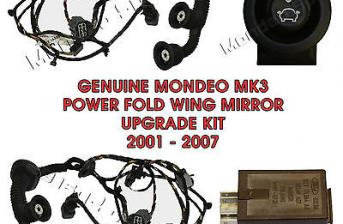 FORD MONDEO MK3 POWER FOLD WING MIRROR UPGRADE KIT WIRING RELAY SWITCH 2001-2007