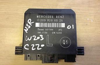 Mercedes C Class Door Control Module Rear Left N/S Rear W203 2001 A2038206526
