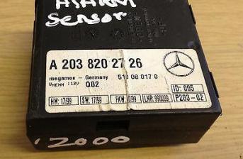 Mercedes S Class Alarm Sensor A2038202726 W220 Security Alarm Sensor 1999-2005