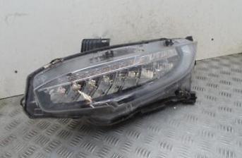 Honda Civic Left Passenger Nearside Headlight Headlamp Mk10 2016-2022