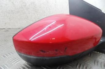 Volkswagen Polo Right Driver O/S Electric Wing Mirror Red Mk5 6r 2009-2015
