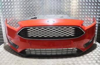 FORD FOCUS MK3 FRONT BUMPER COMPLETE IN RACE RED (SEE PHOTOS) 2015-2018 YD15H