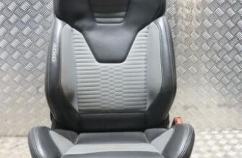 FIESTA MK7 ST180 OSF FRONT DRIVER HALF LEATHER SEAT (SEE PHOTOS) 3DR 13-17 VX17