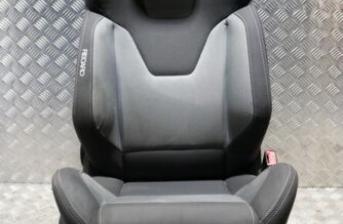 FORD FIESTA MK7 ST180 FRONT DRIVER CLOTH SEAT (SEE PHOTOS) 3DR 2013-2017 BG64V