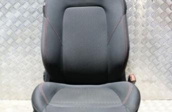 FORD FIESTA ST-LINE FRONT DRIVER CLOTH SEAT RED STITCH (SEE PHOTOS) 17-21 YN19