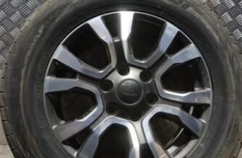 FORD RANGER MK3 OS RIGHT R18 ALLOY WHEEL WITH 7MM TYRE 2016-2022 YO68-1