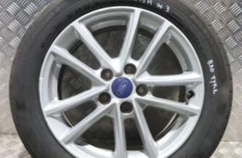 FORD FOCUS MK3 R16 ALLOY WHEEL WITH BAD TYRE 2015-2018 YD15H-3