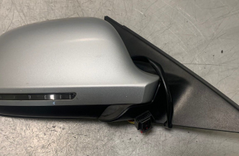 2008 AUDI A4 O/S RIGHT ELECTRIC POWER FOLD WING MIRROR SILVER