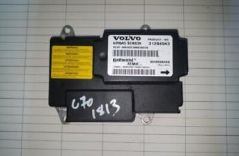 VOLVO C70 2008-2009 AIR BAG MODULE 31264943 WITHOUT AIRBAG CUT OFF SWITCH
