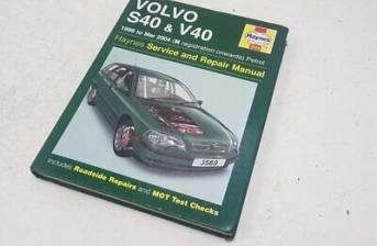 VOLVO V40 S40 1996-2004 HAYNES SERVICE REPAIR MANUAL