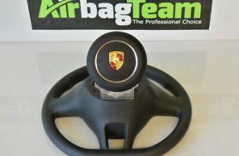 Porsche Macan 95B 2014 - Onwards Driver Airbag Vinyl Black
