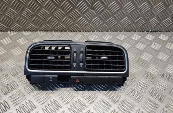 VW POLO HATCH SE 6R MK5 2011 DASHBOARD CENTRE AIR VENTS , HAZARD WITCH 6RF819728