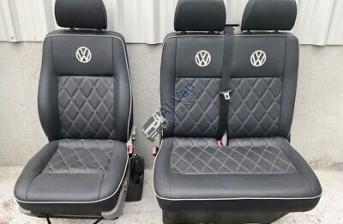 VOLKSWAGEN Transporter T28 104 Tdi Set Of Seats front leather Vw T5