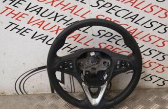 VAUXHALL CORSA E 15-ON LEATHER STEERING WHEEL WITH CONTROLS 39035990 17578