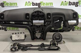 Mini Countryman 2017 - On Airbag Kit Driver Passenger Dashboard Seatbelts ECU