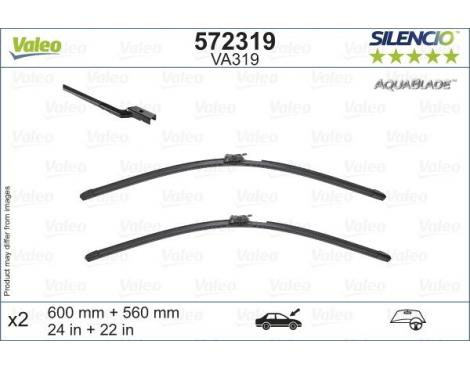 VALEO Wiper Blade SILENCIO AQUABLADE SET 600mm & 560mm