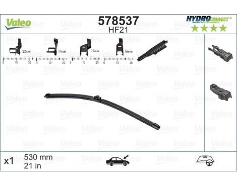 VALEO Wiper Blade HYDROCONNECT 530mm