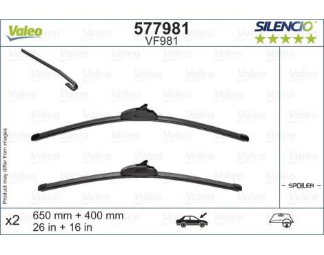 VALEO Wiper Blade SILENCIO FLAT BLADE SET 650mm & 400mm