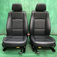 BMW X1 E84 FRONT SEATS HEATED LEATHER PAIR OF DRIVER + PASSENGER 2009-2014