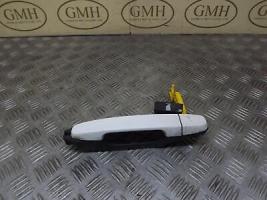 Perodua Myvi Right Driver O/S Front Outer Door Handle White W09 2006-2014