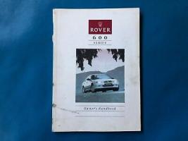 Rover 600 Series Owners Manual/Handbook (Part #: RCL0005ENG)