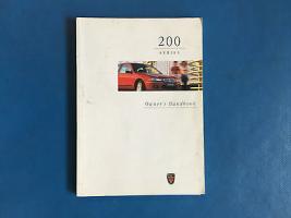 Rover 200 Owners Handbook