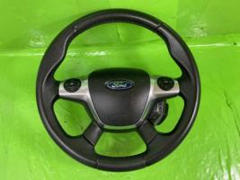 FORD FOCUS MK3 MULTI FUNCTION STEERING WHEEL LEATHER WITH AIRBAG 2011-2014