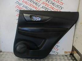 NISSAN X-TRAIL 13-ON DRIVER SIDE REAR O/S/R LEATHER DOOR CARD 829764CE0A 22143