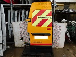 VAUXHALL MOVANO 3500 03-10 N/S/R TAILGATE DOOR YELLOW *DENTS + SCRATCHES