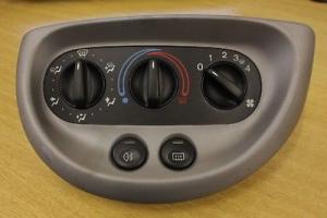 GENUINE FORD KA MK1 GREY CLIMATE HEATER CONTROL BUTTONS  NO AIR CON 1996-2008