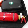 ROADSIDE FIRST AID KIT + FIRE EXTINGUISHER + SAFETY VEST + CONTAINER BAG VS91