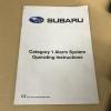 SUBARU IMPREZA 2.0 R OWNERS MANUAL WALLET SERVICE BOOK HANDBOOK HOLDER 2005-2007