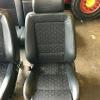 Rover 600/618/620/623 Black Half Leather Seats (Chevron Cloth)